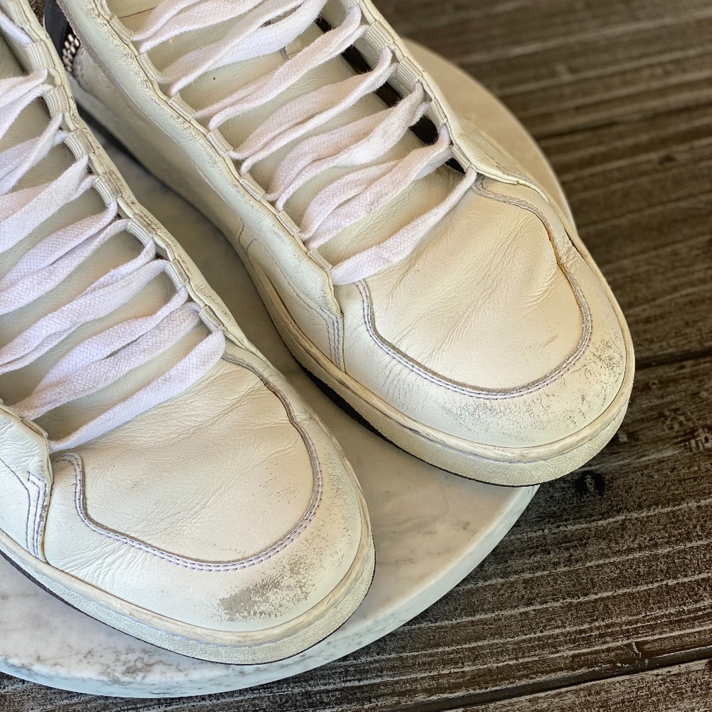 Men's Gucci Black/White Zip Up Hightop Sneakers - Picture 8 of 8